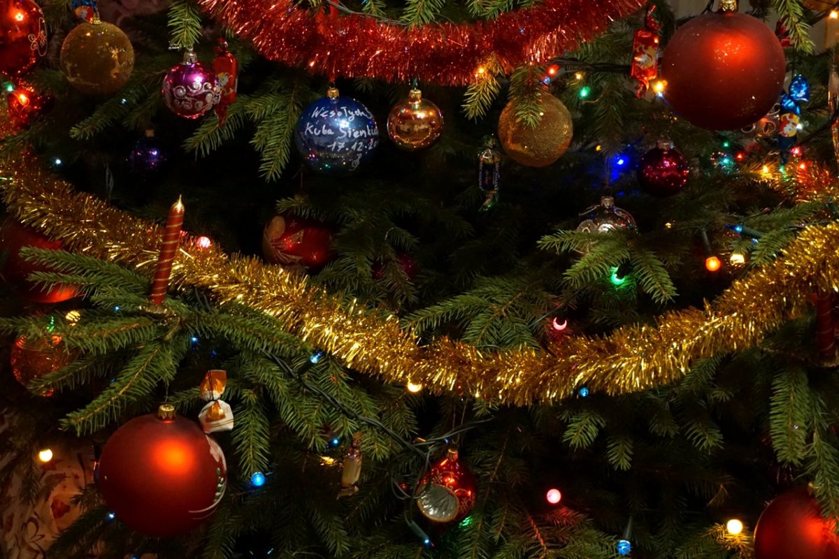Christmas Decoration Tree Postcard